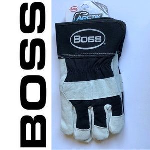 2/$30 NEW SPLIT LEATHER GLOVES Arctik™ Guard Series 120g Lining XL Black Men’s